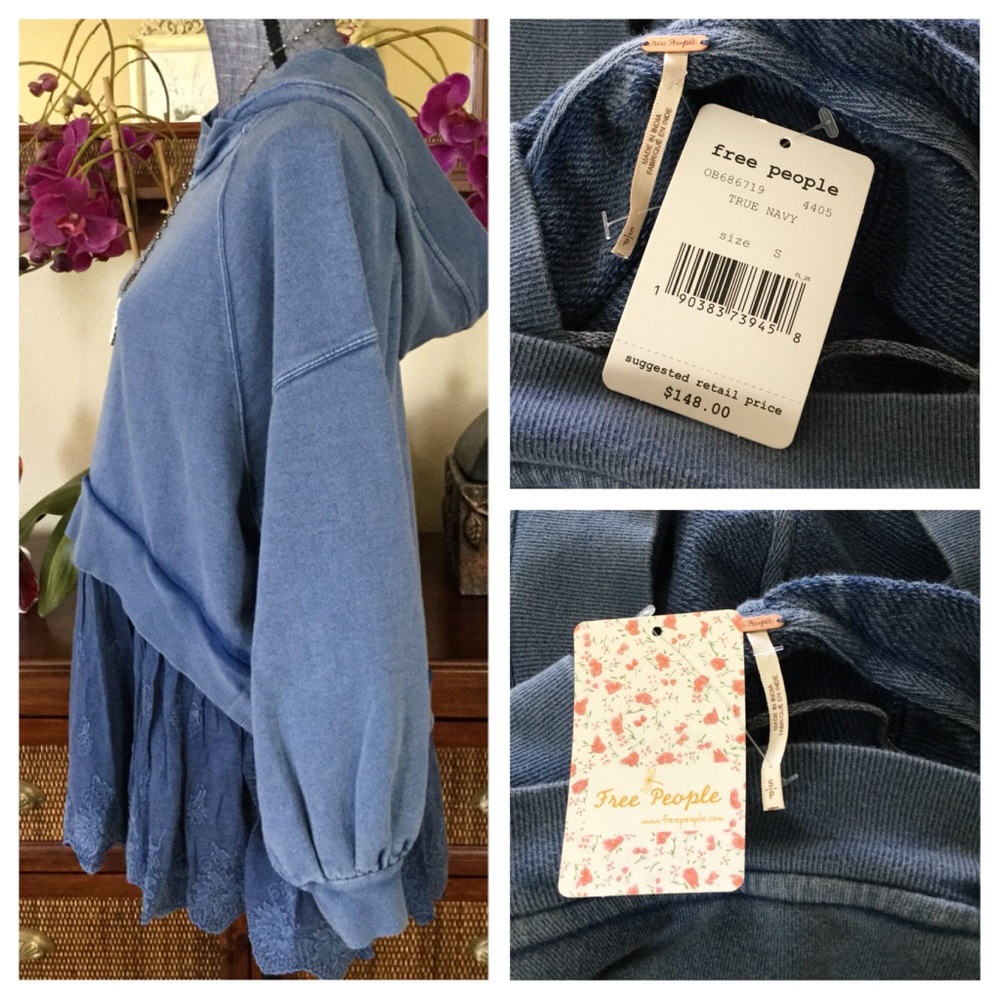 Free People Sweet Streets Hoodie.  NWT. - Picture 5 of 6